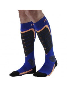 Chaussettes de ski Techniques Monnet Access Blue Accueil