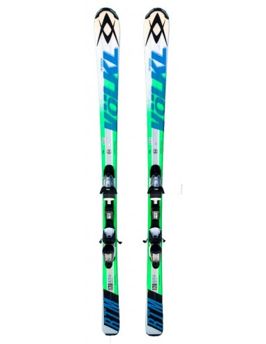 Ski Occasion Volkl RTM Green Blue Taille de 142cm à 163cm + Fix Accueil