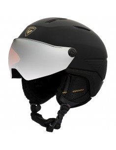 Casque de ski Neuf Rossignol Fit Visor Impacts W Black 2025 Taille S/M, M/L Casques de ski avec visière