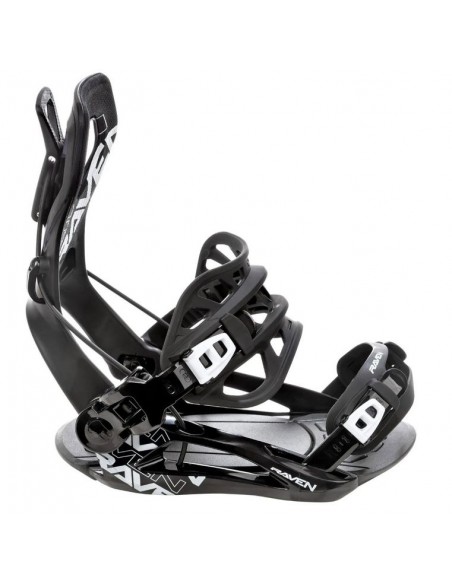 Fixations de snowboard Systeme Flow Raven FT360 Black Taille S(35 à 40), M(39 à 42), L(43 à 46), XL(44 à 47) Fixation snowboard