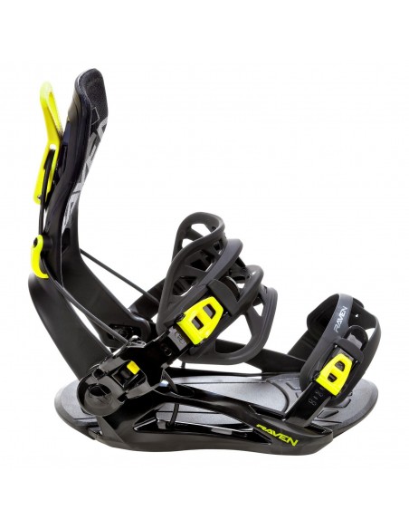 Fixations de snowboard Systeme Flow Raven FT360 Lemon Taille S(35 à 40), M(39 à 42), L(43 à 46), XL(44 à 47) Fixation snowboard
