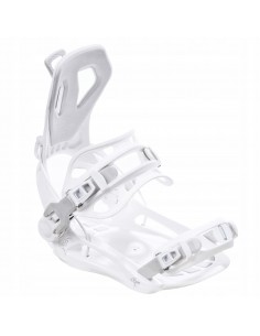 Fixations de snowboard Systeme Flow Raven FT360 White Taille S(35 à 40), M(39 à 42) Fixation snowboard