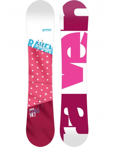 Snowboard Neuf Raven Style Pink 2023 Taille 144cm, 147cm Accueil
