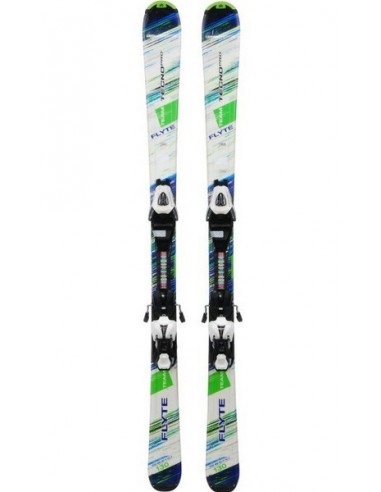 Ski Techno Pro Flyte Green Junior Taille 110cm, 120cm, 150cm  + Fix Accueil