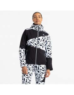 Veste de ski Femme Dare 2B Ice Jacket Black Graffiti 2024 Vestes de ski femme 2