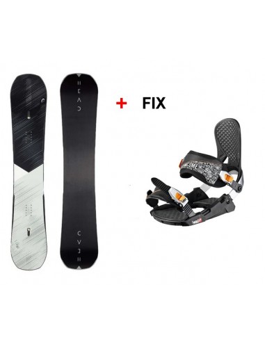 Pack Neuf Snowboard Head E Instinct + Fix Head Three 4d Black Taille 153cm Snowboard