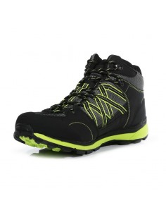 Chaussure de Montagne Homme Regatta Samaris II Mid Black / Electric Lime Accueil 2