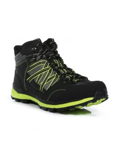 Chaussure de Montagne Homme Regatta Samaris II Mid Black / Electric Lime Accueil