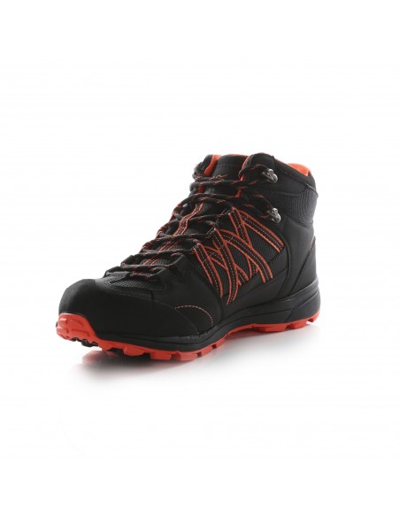 Chaussure de Montagne femme Regatta Lady Samaris II Mid Black / Neon Peach Outdoor