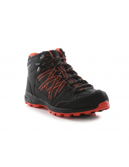 Chaussure de Montagne femme Regatta Lady Samaris II Mid Black / Neon Peach Outdoor