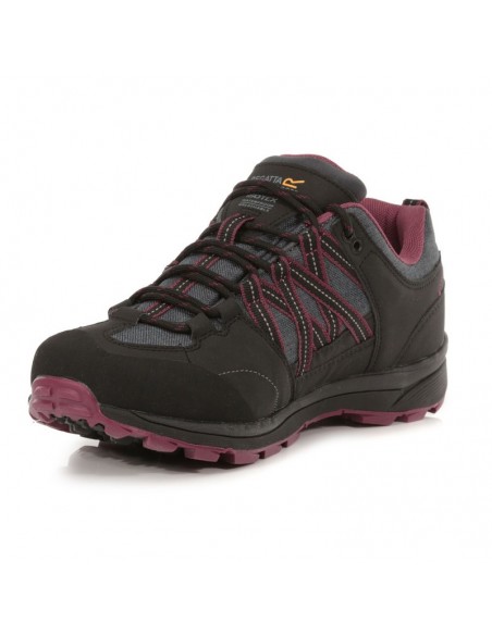 Chaussure de Montagne femme Regatta Lady Samaris II Low Black / Purple Outdoor