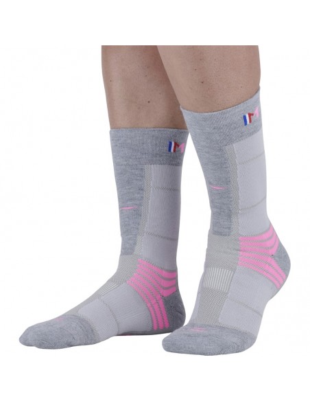 chaussette de rando monnet trek air rose