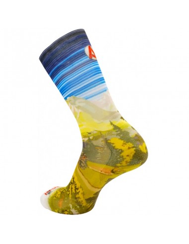 Chaussette randonnée / trail Rywan No Limit Graphik Montagne Bleu