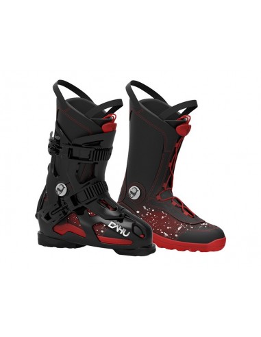 Chaussures de ski Dahu Monsieur Ed Black Red Chaussures de ski