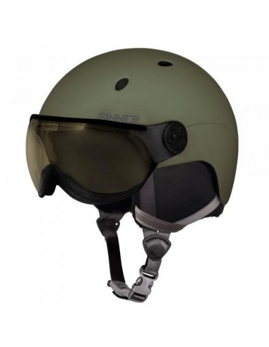 Casque de ski visière Sinner Titan Visor Moss Green Equipements