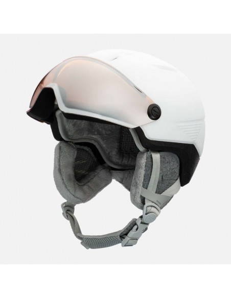 Casque de ski Neuf Rossignol Fit Visor Impacts W White 2026 Casques de ski avec visière