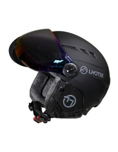 Casque de ski à visière Lhotse Dioptase Taille S Noir Casques de ski avec visière