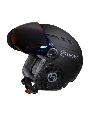 Casque de ski à visière Lhotse Dioptase Taille S Noir Casques de ski avec visière