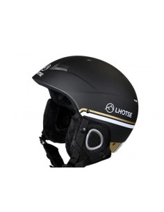 Casque de ski Lhotse Silicate Black Gold Ajustable à molette Casques de ski adulte