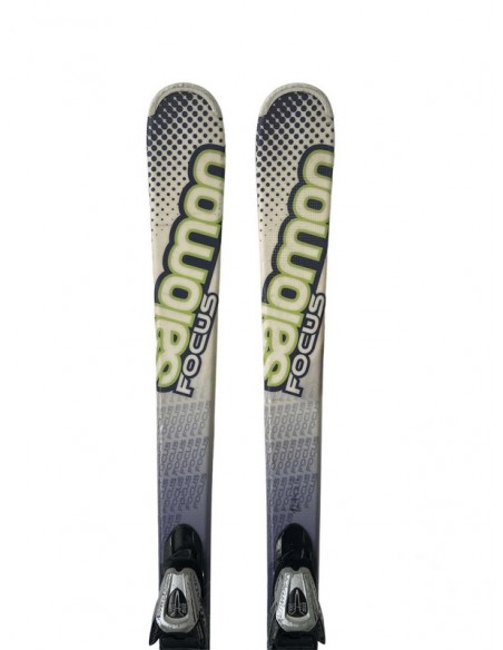 Ski Occasion Salomon Focus Green + Fix Ski petits budgets