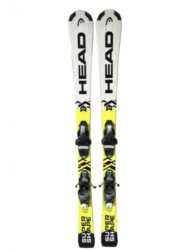 Ski Occasion Junior Head Supershape Yellow + Fix Ski junior