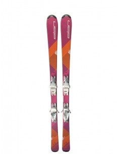 Ski Junior Occasion Elan Lil Spice Orange Rose + Fix Ski junior