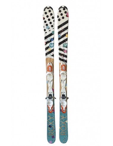 Ski Occasion Roxy Bonbon + Fix Taille 148cm Ski adulte