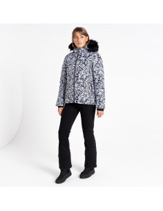 Veste de Ski Femme Neuve Dare 2B Glamorize III Black White Leopard Equipements