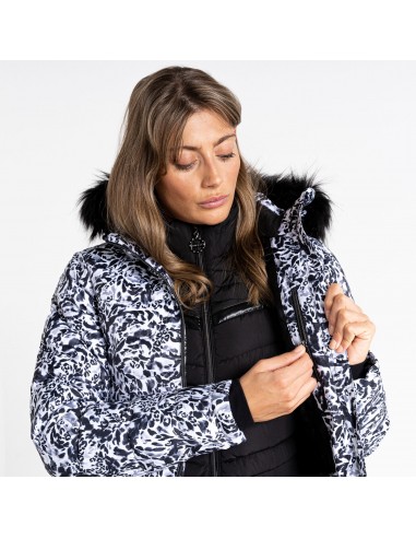 Veste de Ski Femme Neuve Dare 2B Glamorize III Black White Leopard Vestes de ski femme