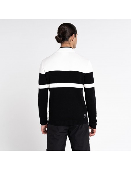 Pull Homme Demi Zip Dare 2b Outgoing II White Black