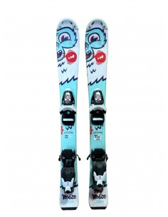 Ski Wedze Onebreaker Turquoise Taille 80cm + Fix Ski junior