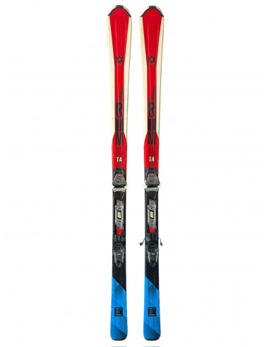 Ski Occasion Volkl RTM 7.4 Red + Fix Marker Ski adulte