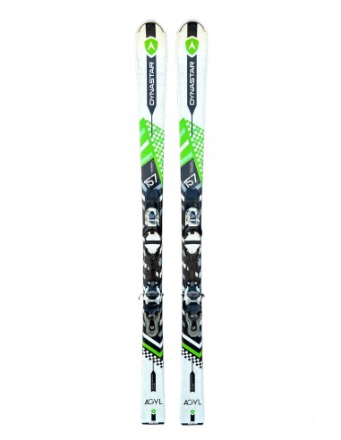 Ski occasion Dynastar Agyl Green Fluo + Fix look Ski adulte