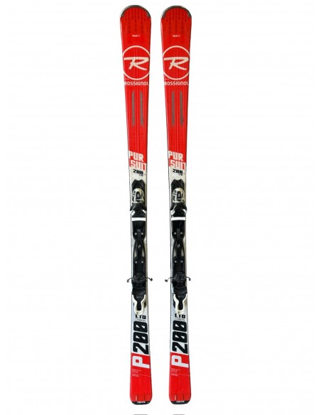 Ski Occasion Rossignol Pursuit 200 Red + Fix Look Ski occasion homme
