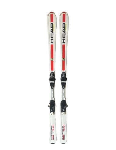 Ski Junior Occasion Head Supershape Era Blanc + Fix Ski junior