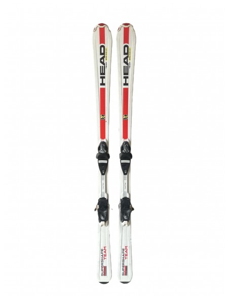Ski Junior Occasion Head Supershape Era Blanc + Fix Ski junior occasion