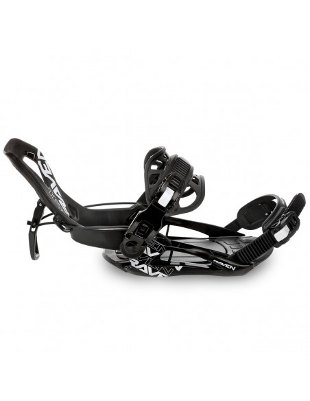 Fixations de snowboard Système Raven FTM450 Black Taille M(39 à 43), L(43 à 46), XL(44 à 47) Fixation snowboard