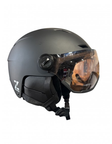 Casque de ski Neuf à visière Zig Zag Black Photocromique Casques de ski avec visière
