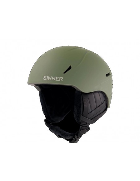 Casque de ski Sinner Crest Matte Moss Green Casques de ski adulte