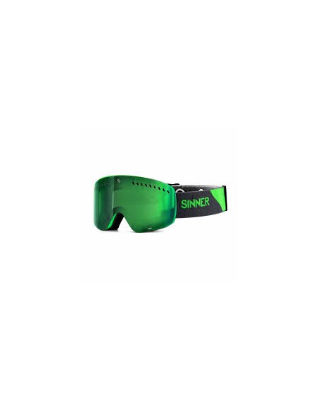Masque de ski Sinner Pine Matte Green Neon S3 Masques de ski adulte
