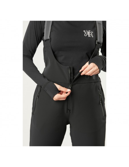 Pantalon de ski Femme Picture Eyeri Bib Black Pantalons de ski femme