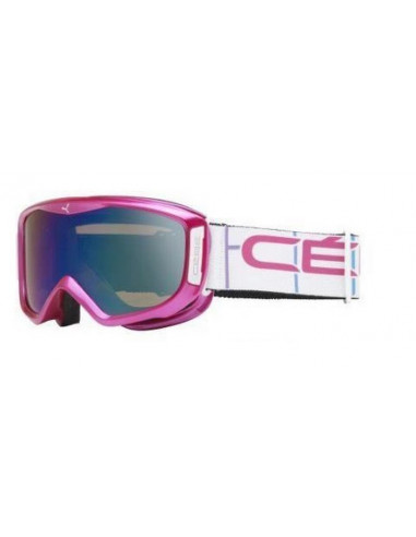 Masque de ski Neuf Cébé Legend M Pink Brown Flash Blue Catégorie 3 Equipements