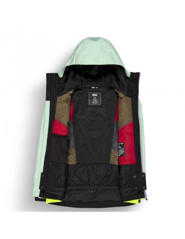 Veste de ski Femme Picture Seakrest Silt Green Orchid Acid Vestes de ski femme