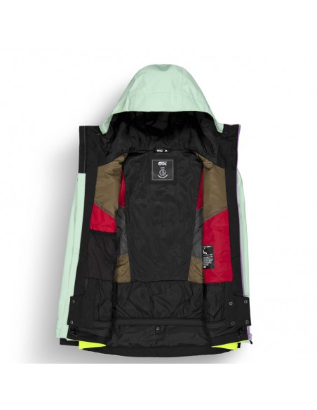 Veste de ski Femme Picture Seakrest Silt Green Orchid Acid Vestes de ski femme