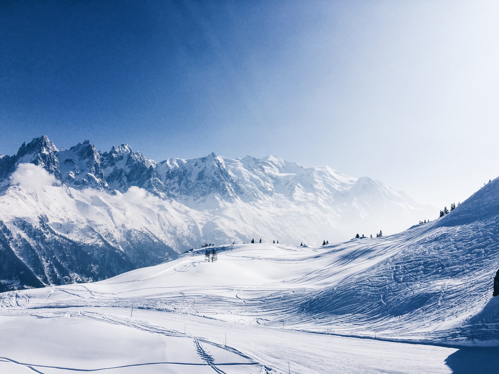 Conditions de neige pour skier