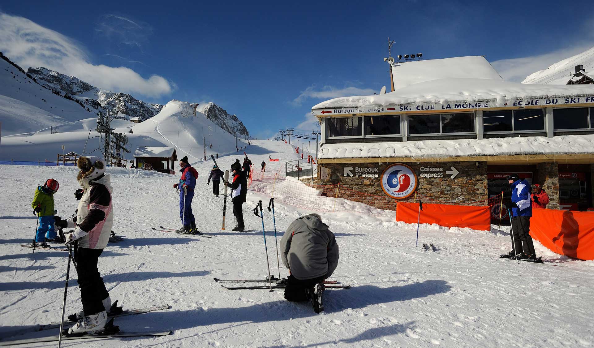 l'école de ski de la Mongie en France